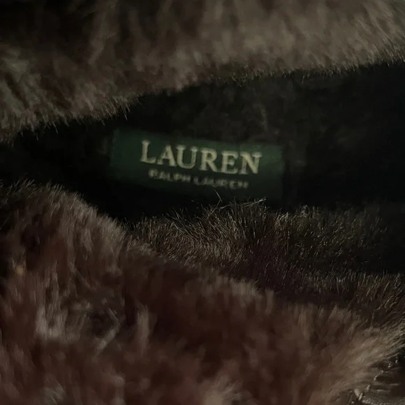 Ralph Lauren Dark Brown Lace-Up Boots with Gold Accents;NWOT. - Picture 6 of 8